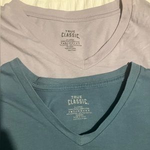V neck true classic shirt- size XL
